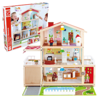 Căsuță pentru păpuși Hape Family Residence accesorii pentru păpuși E3405 3+