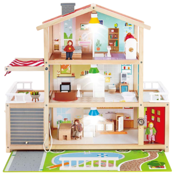 Căsuță pentru păpuși Hape Family Residence accesorii pentru păpuși E3405 3+ photo 3