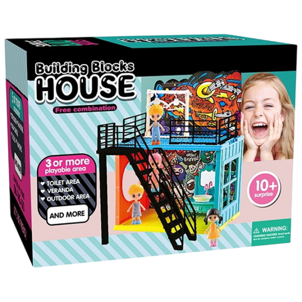 Căsuță pentru păpuși Essa Toys Building Blocks House accesorii pentru păpuși 2101-D 10+ photo 1