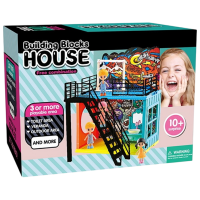 Căsuță pentru păpuși Essa Toys Building Blocks House accesorii pentru păpuși 2101-D 10+