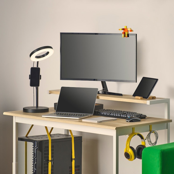Masă gaming Ikea Utvisning White  photo 6