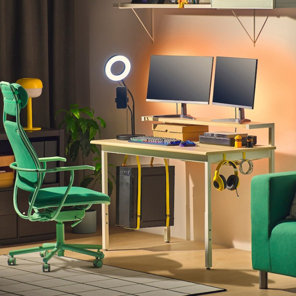 Masă gaming Ikea Utvisning White  photo 7