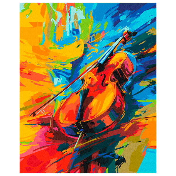 Pictură pe numere BrushMe Simfonia culorilor BS54035FC 50 x 40 cm, Pânză photo 1