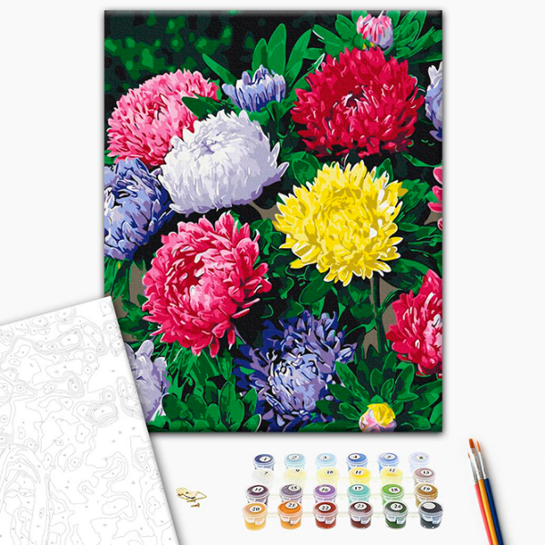 Pictură pe numere BrushMe Astre colorate BS54120FC 50 x 40 cm, Pânză photo 3
