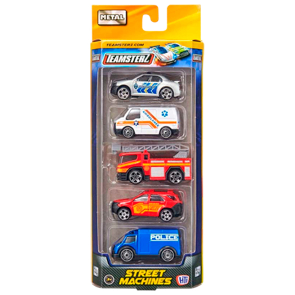 Комплект машин Teamsterz Street Machines Die-Cast 1417044
Черный
Разноцветный  photo 5