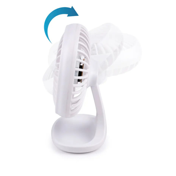 Ventilator Lifetime Air Mini White 5 W, Mecanic, Numărul de viteze: 3 photo 5