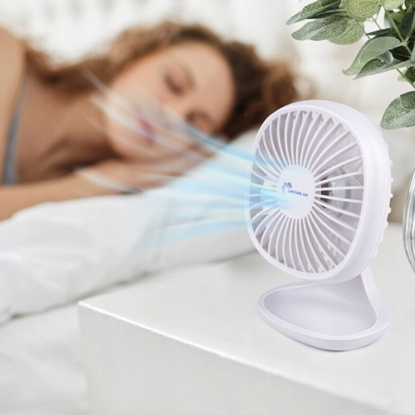 Ventilator Lifetime Air Mini White 5 W, Mecanic, Numărul de viteze: 3 photo 10