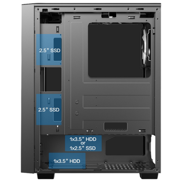 Корпус Gamemax Prism Черный micro ATX photo 7