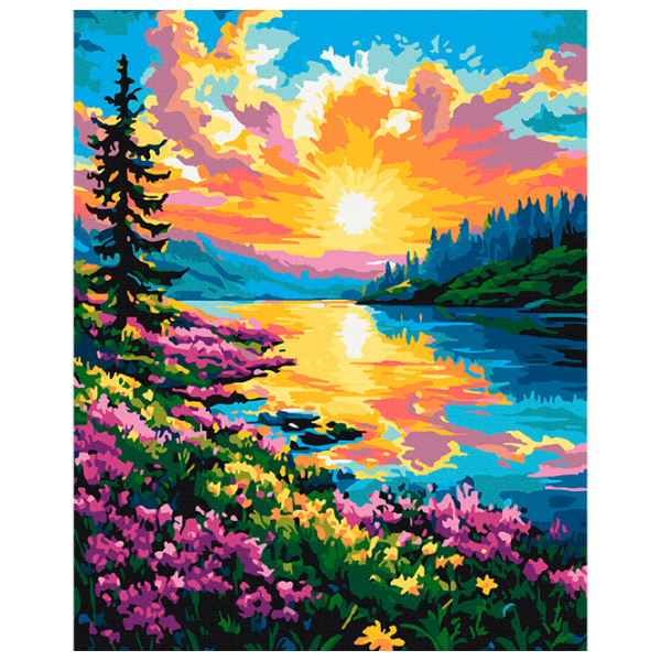 Картина по номерам BrushMe Весенние краски BS54233FC 50 x 40 см, Ткань photo 1