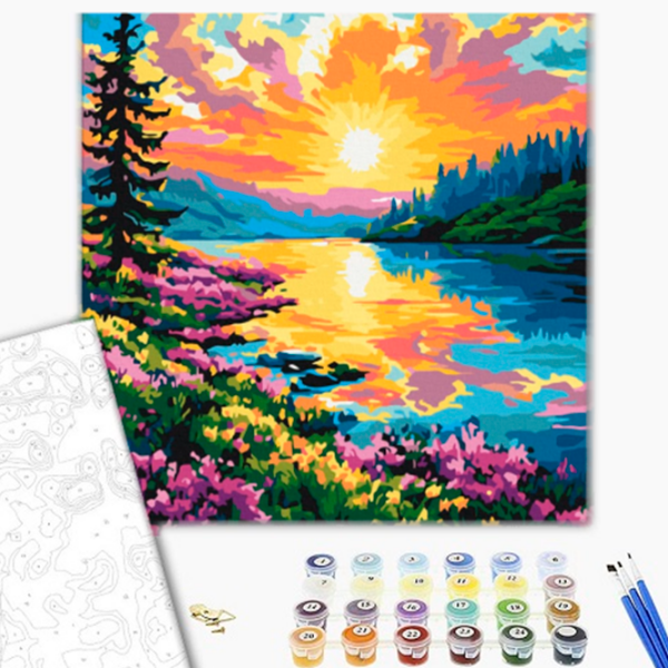 Картина по номерам BrushMe Весенние краски BS54233FC 50 x 40 см, Ткань photo 2