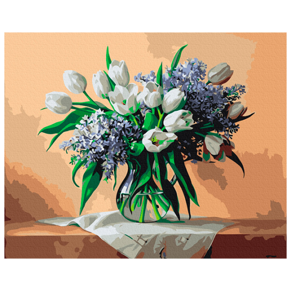 Pictură pe numere BrushMe Aromă de primăvară BS51905FC 50 x 40 cm, Pânză photo 1
