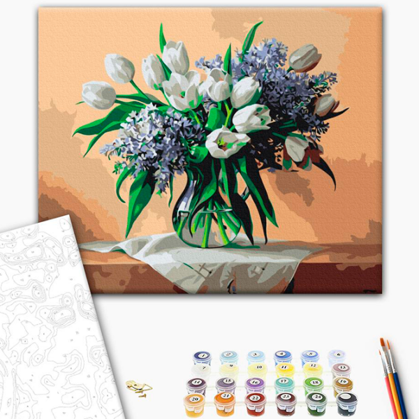 Pictură pe numere BrushMe Aromă de primăvară BS51905FC 50 x 40 cm, Pânză photo 2