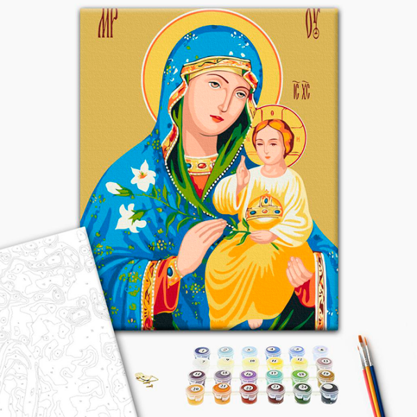 Pictură pe numere BrushMe Culoare care nu se estompează BS53394FC 50 x 40 cm, Pânză photo 2