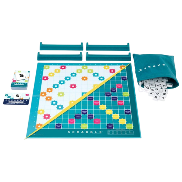 Настольная игра Mattel 2 in 1 Scrabble Core Refresh Стратегия, 8+ photo 2