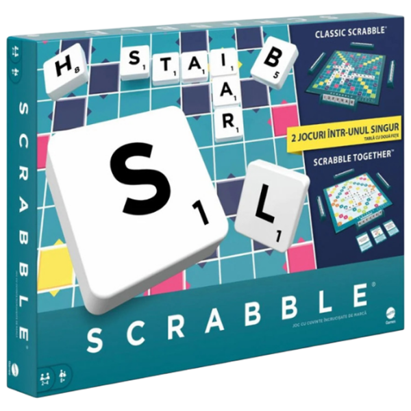 Настольная игра Mattel 2 in 1 Scrabble Core Refresh Стратегия, 8+ photo 4