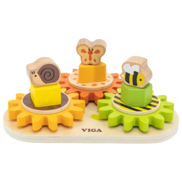 Joc educativ VIGA Rotating Gears Dezvoltare, 1+