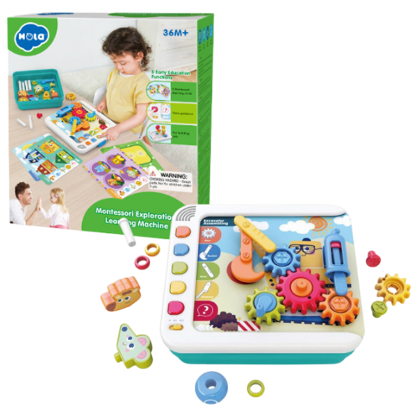 Joc educativ Hola Toys Montessori Code Dezvoltare, 3+