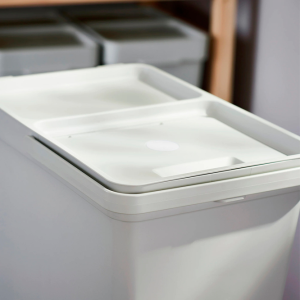 Set de sortare a deșeurilor Ikea Hallbar Gray Plastic, 44l photo 7