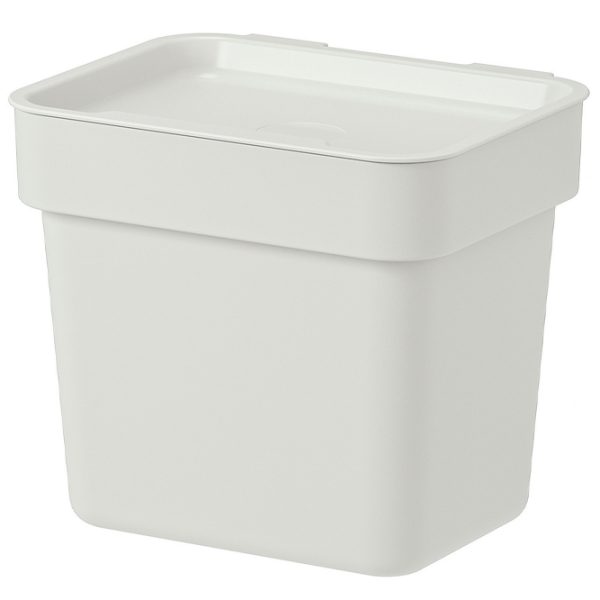 Set de sortare a deșeurilor Ikea Hallbar Gray Plastic, 55l photo 5