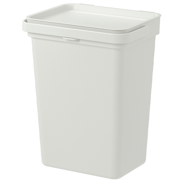 Set de sortare a deșeurilor Ikea Hallbar Gray Plastic, 20l photo 3