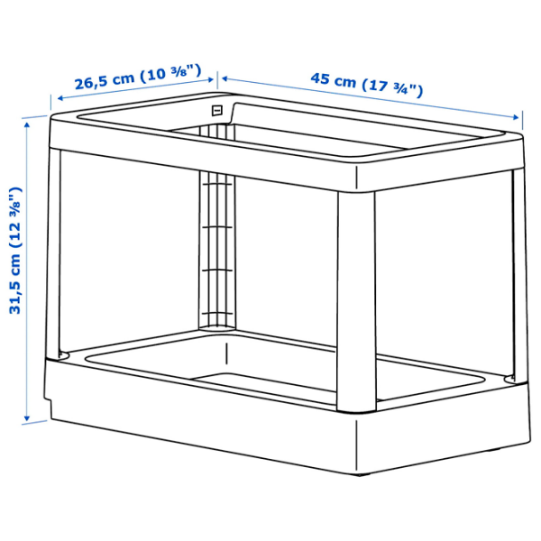 Set de sortare a deșeurilor Ikea Hallbar Gray Plastic, 20l photo 7