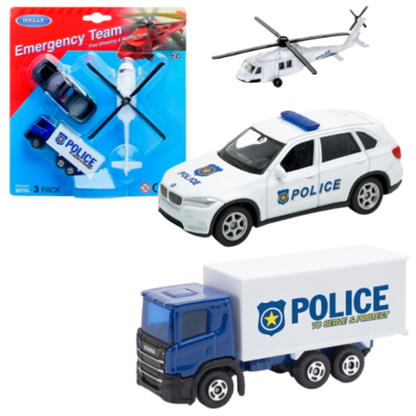 Комплект машин Welly Police 95210-3B(B)
Черный
Белый  photo 2