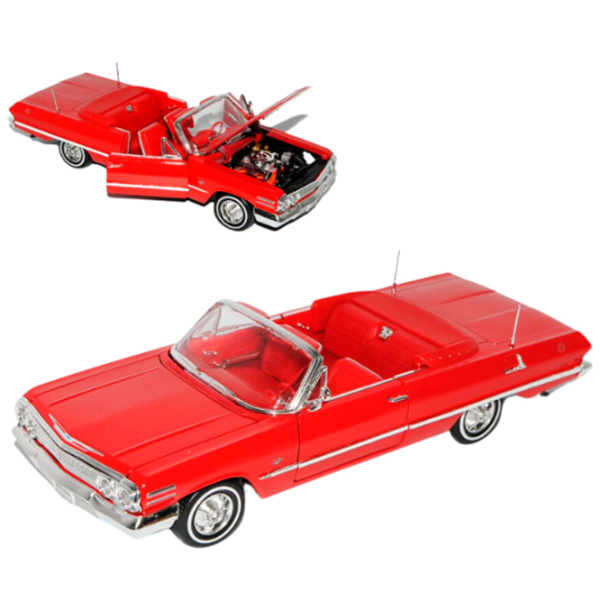 Mașină Welly Chevrolet Impala 1963 22434
Crom
Red  photo 3