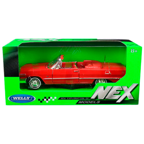 Mașină Welly Chevrolet Impala 1963 22434
Crom
Red  photo 4