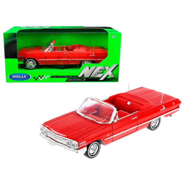 Mașină Welly Chevrolet Impala 1963 22434
Crom
Red  photo 5