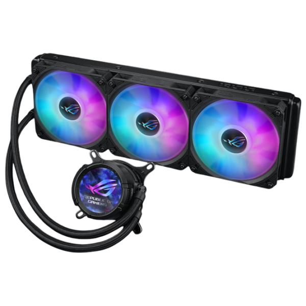 Жидкостное охлаждение Asus ROG Strix LC III 360 ARGB LCD Черный  photo 2