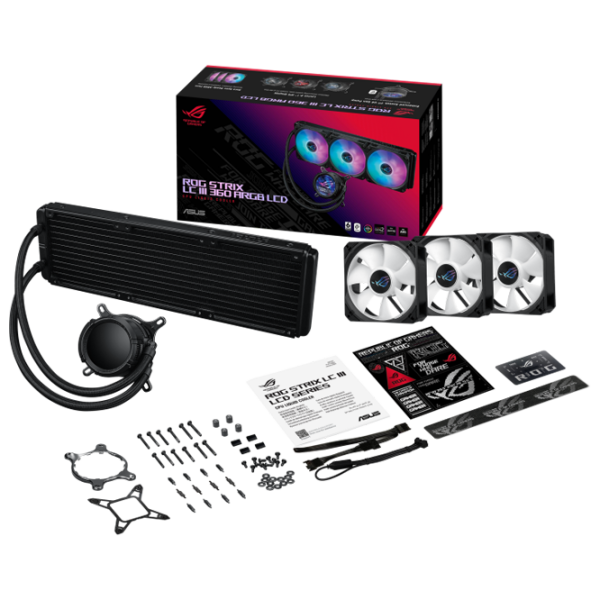 Жидкостное охлаждение Asus ROG Strix LC III 360 ARGB LCD Черный  photo 9