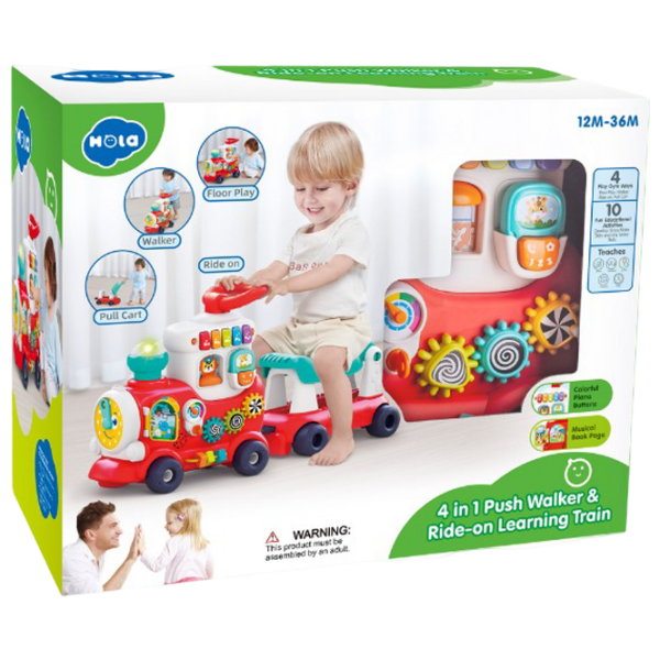Игрушка каталка Hola Toys HE8990 Красный 0+ photo 3