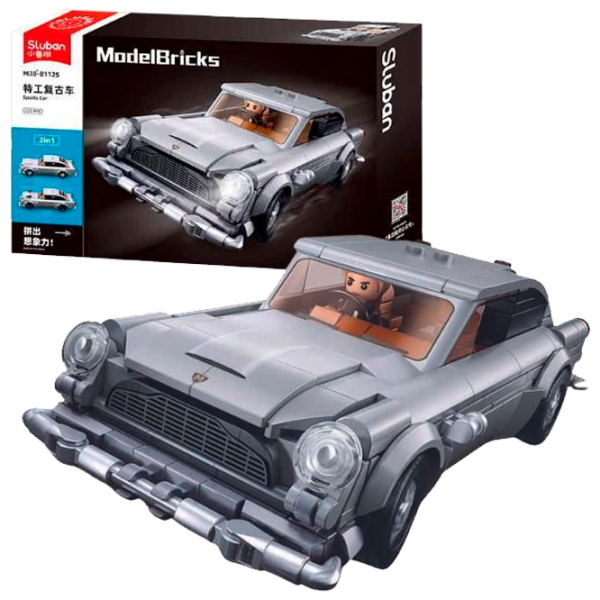 Constructor Sluban Spy car Gray Numărul de piese 325, 10+ photo 1
