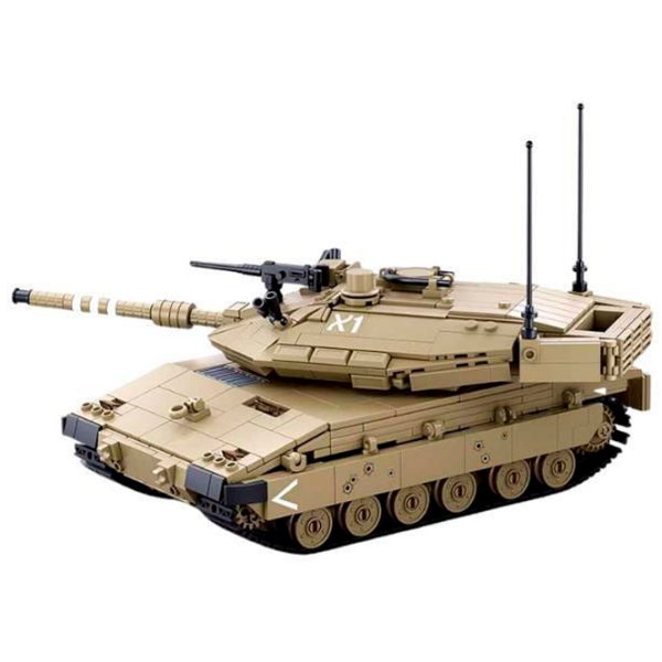 Constructor cu telecomandă Sluban Merkava MK4 Gray Numărul de piese 891, 8+ photo 2