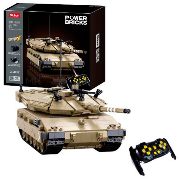 Constructor cu telecomandă Sluban Merkava MK4 Gray Numărul de piese 891, 8+ photo 5