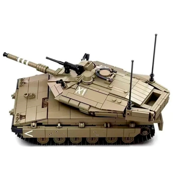 Constructor cu telecomandă Sluban Merkava MK4 Gray Numărul de piese 891, 8+ photo 6
