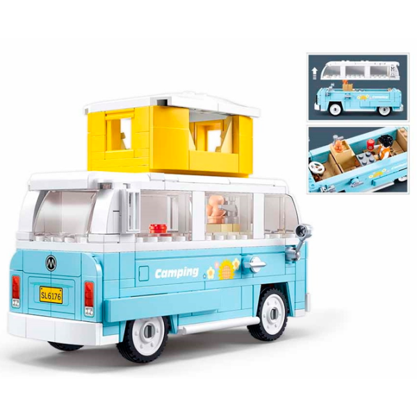 Constructor Sluban TS-2 Camping Blue Numărul de piese 256, 8+ photo 3