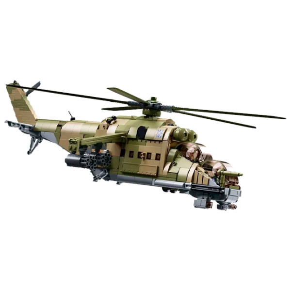 Constructor Sluban MI-24S Green Numărul de piese 893, 6+ photo 1