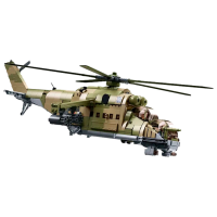 Constructor Sluban MI-24S Green Numărul de piese 893, 6+