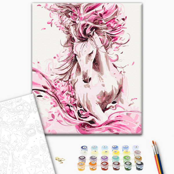 Картина по номерам BrushMe Изысканный конь BS22388 50 x 40 см, Ткань photo 3