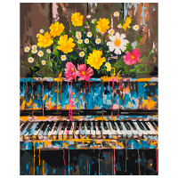 Pictură pe numere BrushMe Expresia muzicii BS54046 50 x 40 cm, Pânză