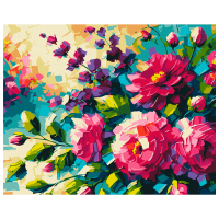 Pictură pe numere BrushMe Flori de vară. Oleg Loburak BS54159 50 x 40 cm, Pânză