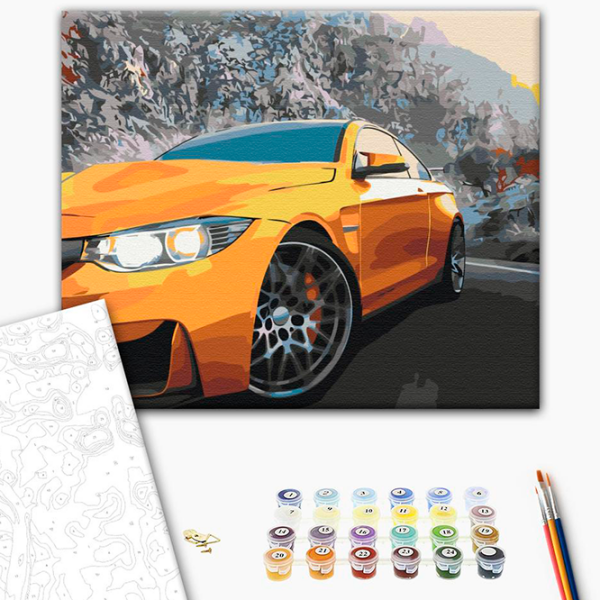 Pictură pe numere BrushMe Șofatul în teren BS53710FC 50 x 40 cm, Pânză photo 3