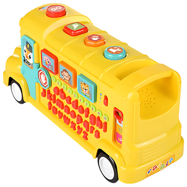 Joc educativ Hola Toys School bus Dezvoltare, 1+ photo 3
