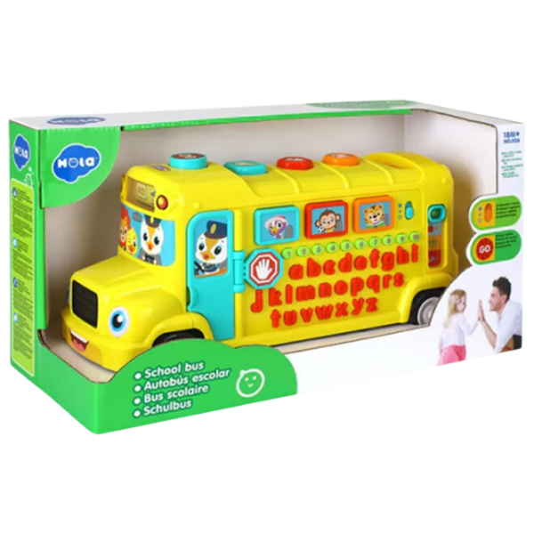 Joc educativ Hola Toys School bus Dezvoltare, 1+ photo 5