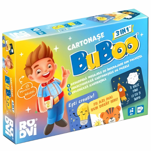Настольная игра Roovi Карты Buboo 3 в 1 Развитие, 3+ photo 1