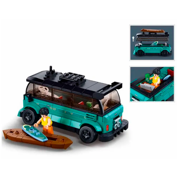 Constructor Sluban TS-1 Surf Car Blue Numărul de piese 276, 8+ photo 3