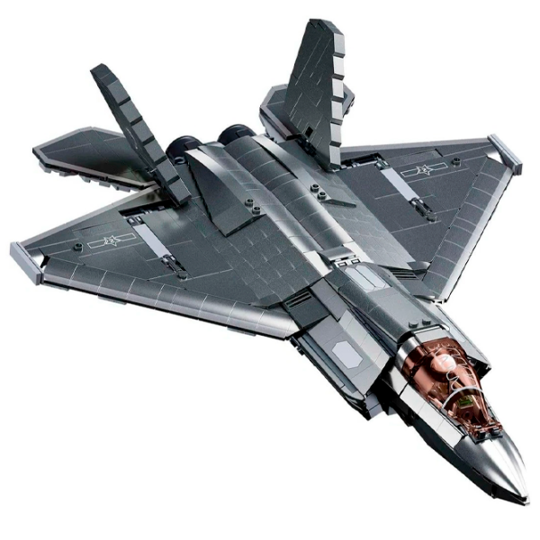 Конструктор Sluban J-35S Stealth Aircraft Серый Количество деталей 812, 12+ photo 6