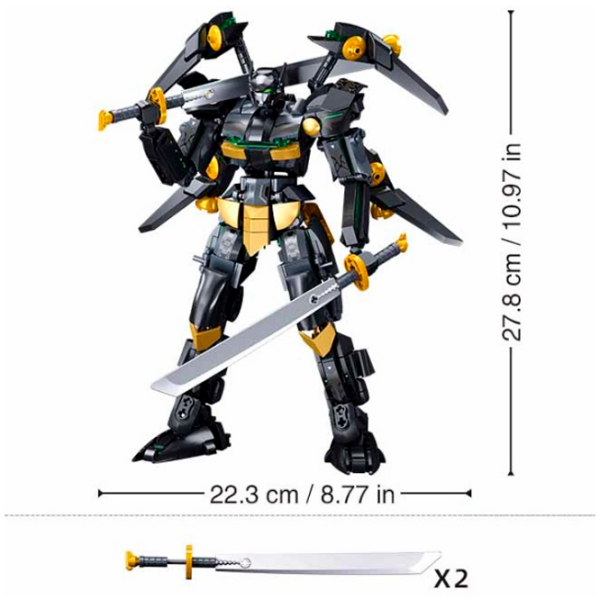 Конструктор Sluban Batman Mecha Черный Количество деталей 534, 6+ photo 5