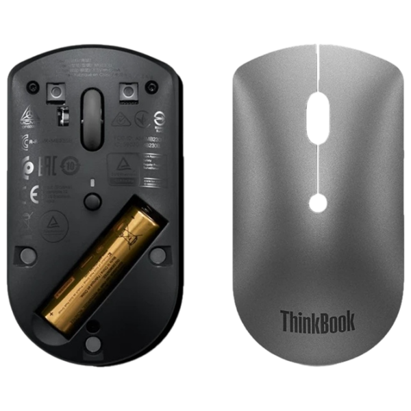 Мышь Lenovo ThinkBook Silent Серый Беспроводные, 2400 dpi photo 4